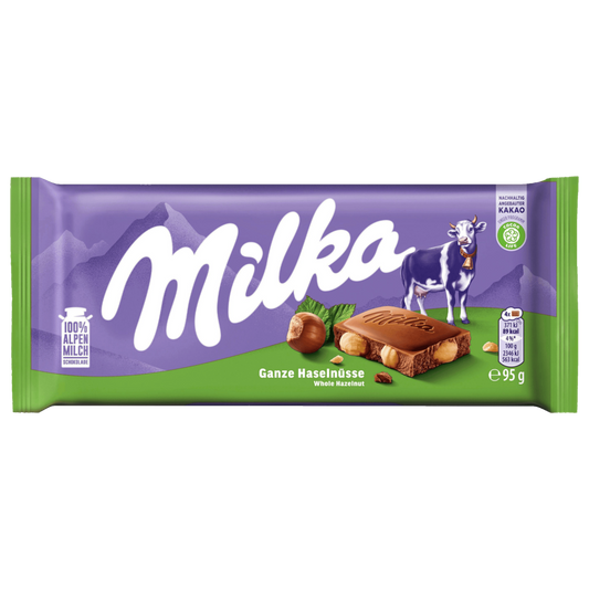 Milka Chocolade Hele Hazelnoten 95g