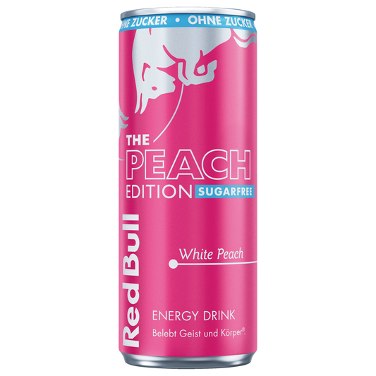 Red Bull Energy Drink White Peach Sugarfree 0,25l