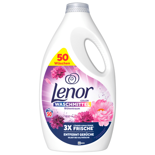 Lenor Kleurwasmiddel Vloeibaar Bloesemdroom 2,25l 50WL