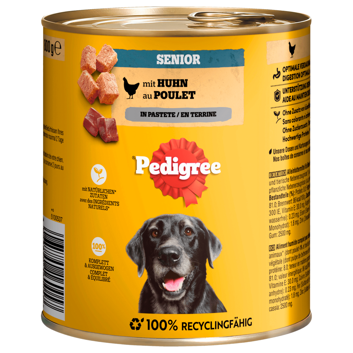 Pedigree Senior Kip in Paté 800g