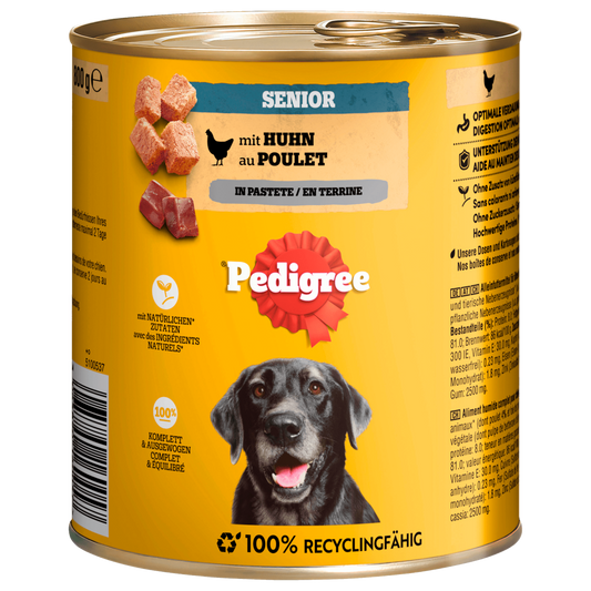 Pedigree Senior Kip in Paté 800g