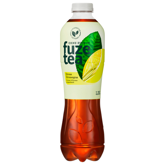 Fuze Tea Citroen Citroengras zonder suiker 1,25l