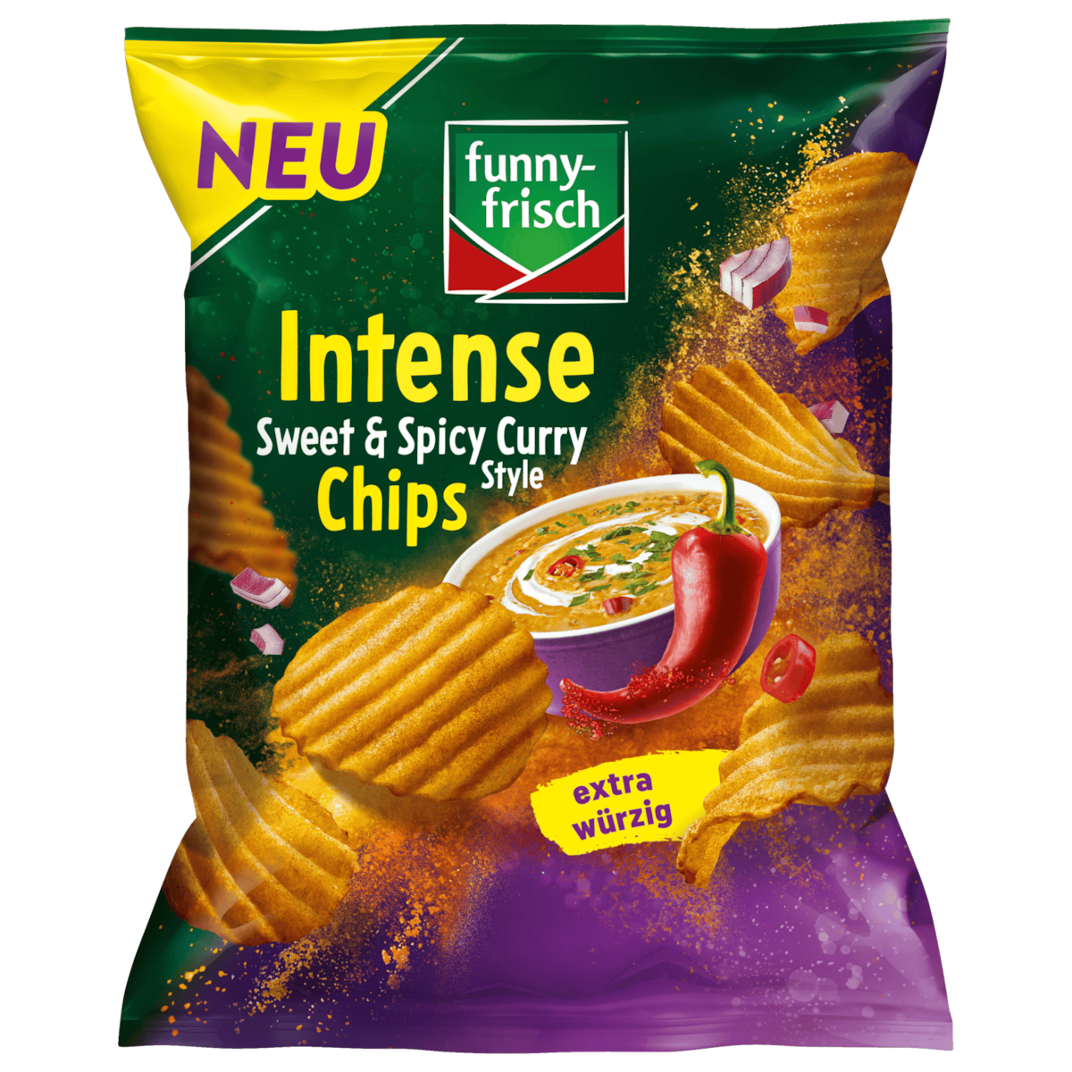 Funny-frisch Intense Chips Sweet & Spicy Curry Style 110g
