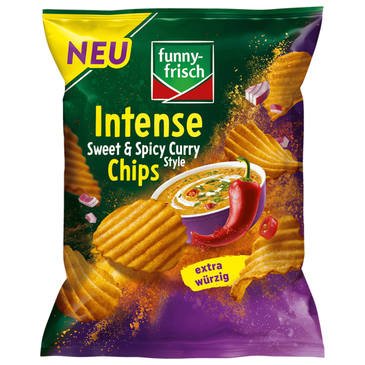 Funny-frisch Intense Chips Sweet & Spicy Curry Style 110g