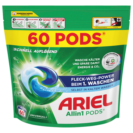 Ariel Volwasmiddel All-in-1 Pods Universal 1290g 60WL