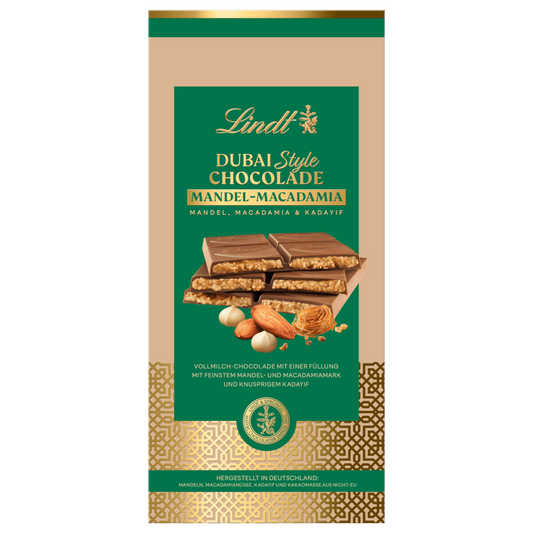 Lindt Dubai Style Chocolade Reep Amandel Macadamia 150g