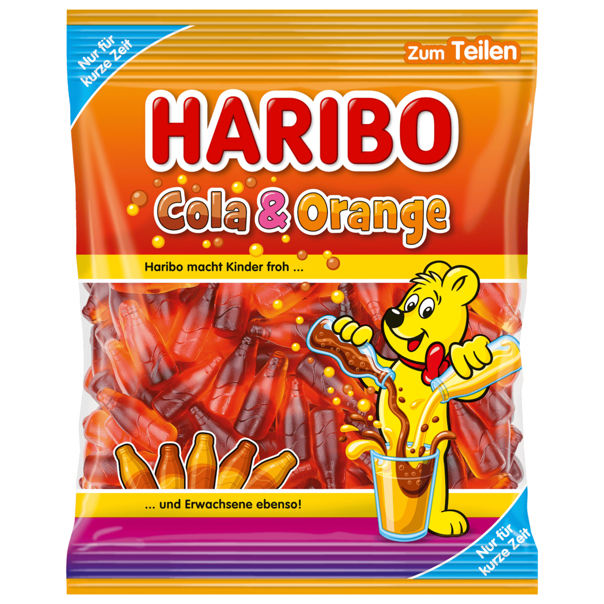 Haribo Fruchtgummi Cola & Orange 175g
