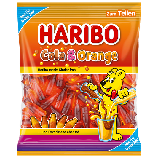 Haribo Fruchtgummi Cola & Orange 175g