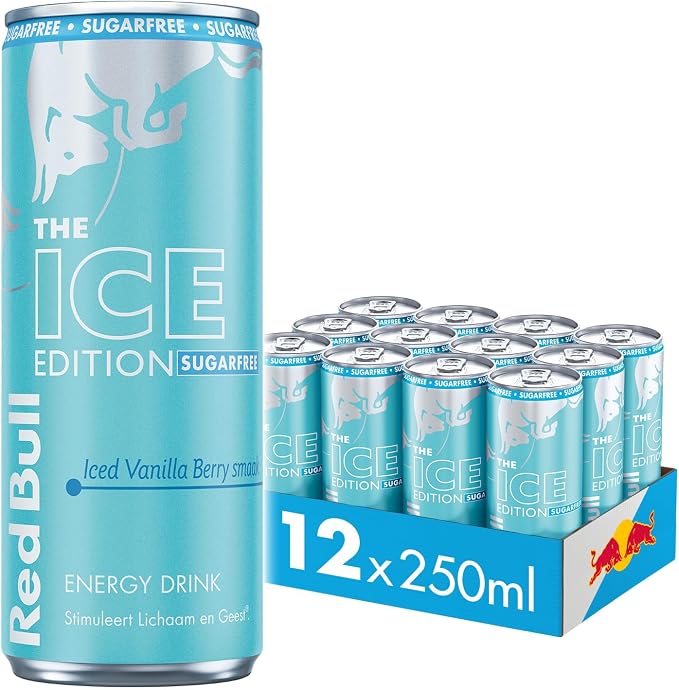 Red Bull The Ice Edition Braam & Vanille Sugarfree Tray 12x0,25l