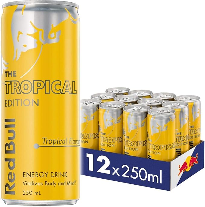 Red Bull Energy Drink Tropical Edition Tray 12x0,25l