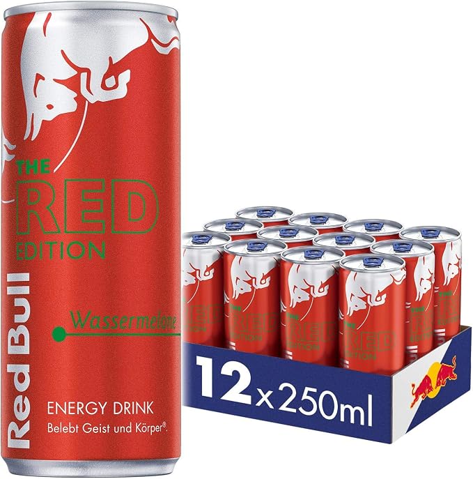 Red Bull Energy Drink Red Edition Watermeloen Tray 12x0,25l