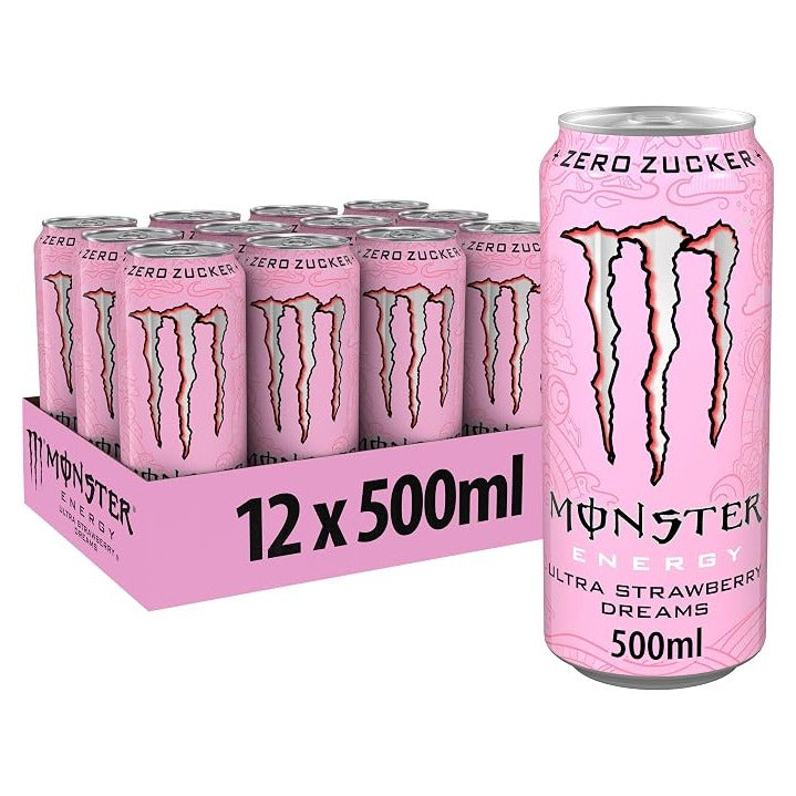 Monster Energy Ultra Strawberry Dreams Tray 12x0,5l