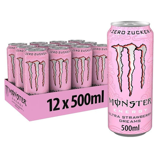 Monster Energy Ultra Strawberry Dreams Tray 12x0,5l