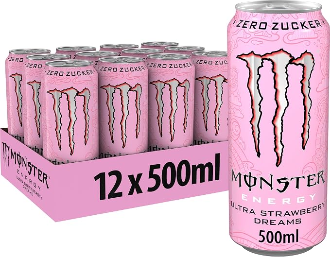 Monster Energy Ultra Strawberry Dreams Tray 12x0,5l