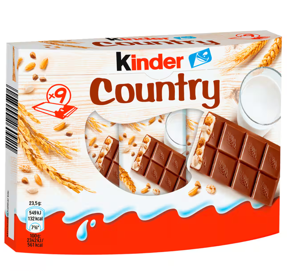kinder Country Schokoriegel 9 Riegel