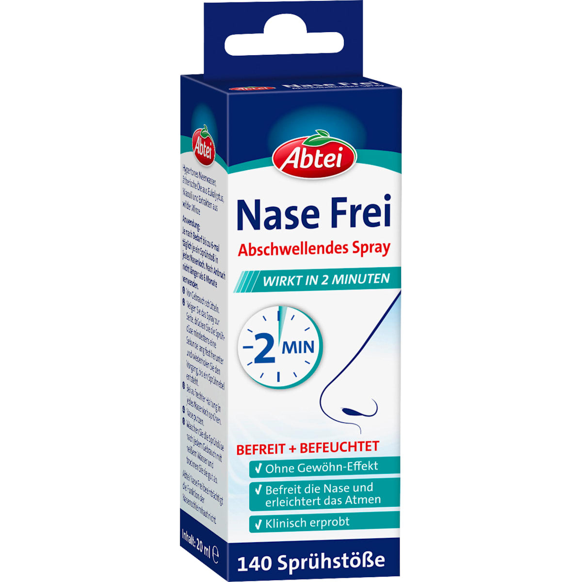 Abtei Abschwellendes Spray Nase frei, 20 ml