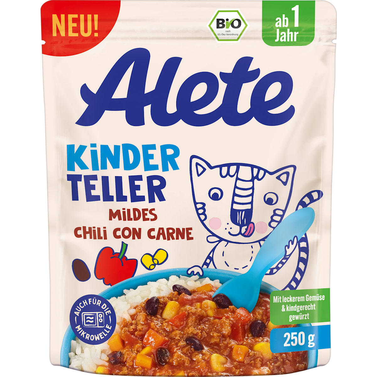 Alete Kindermaaltijd milde Chili Con Carne vanaf 1 jaar, 250 g