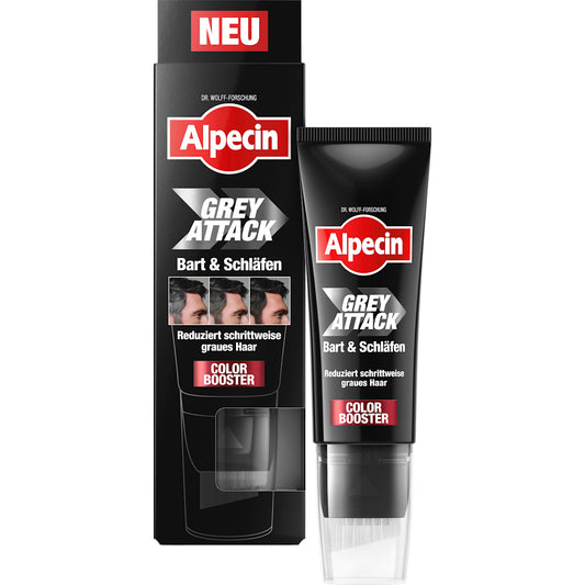 Alpecin Shampoo Grey Attack Bart & Schläfen Color Booster, 50 ml