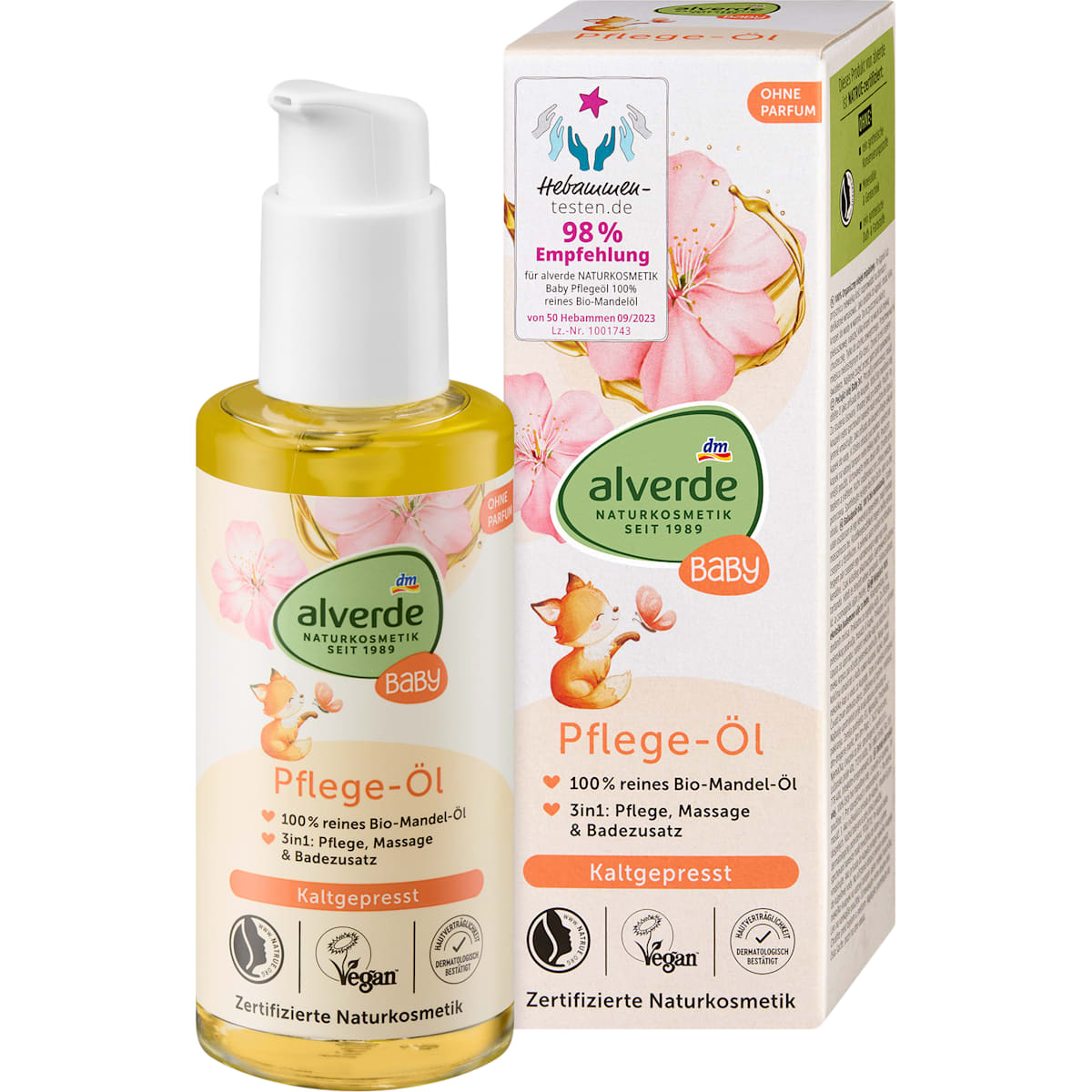 alverde BABY Baby Verzorgingsolie Amandel, 100 ml