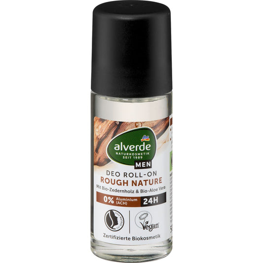 alverde MEN Deo Roll-on Rough Nature, 50 ml