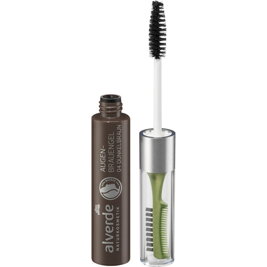 alverde Natuurcosmetica Wenkbrauwgel 04 Donkerbruin, 6 ml
