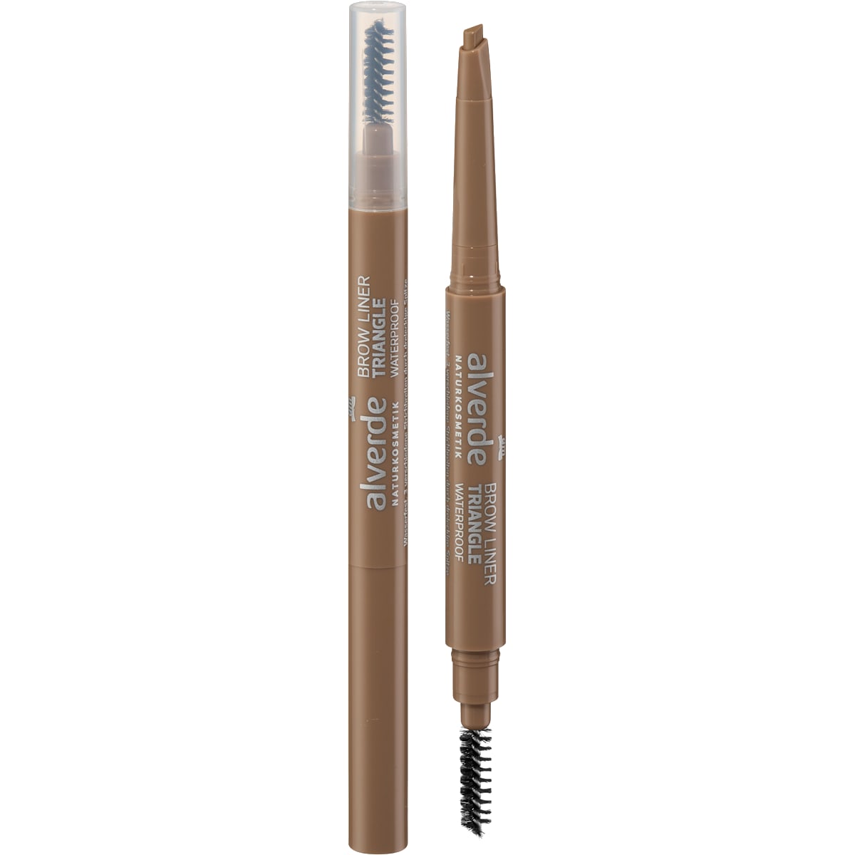 alverde Natuurcosmetica Wenkbrauwpotlood Triangle Brow Liner 04 Macchiato, 0,28 g