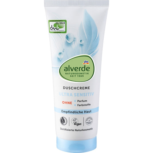 alverde Natuurcosmetica Douchecrème Ultra Sensitief, 200 ml