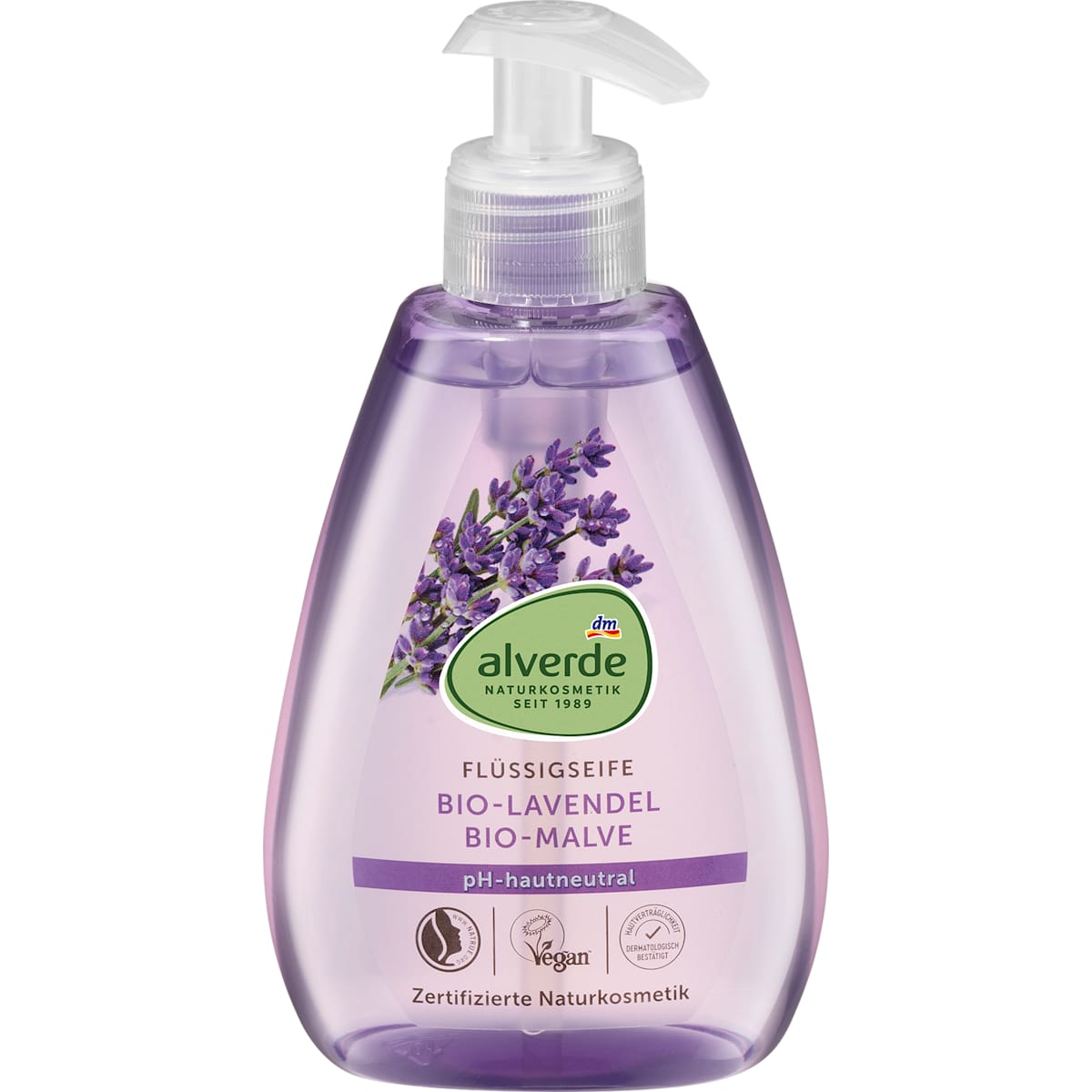 alverde Natuurcosmetica Vloeibare zeep Lavendel, Malve, 300 ml