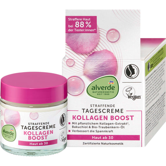 alverde Natuurcosmetica Gezichtscrème Kollagen Boost, 50 ml