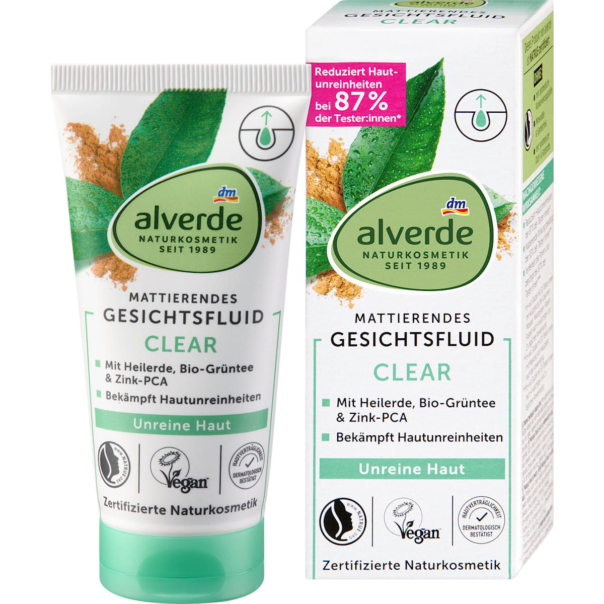 alverde Natuurcosmetica Gesichtsfluid Clear, 50 ml