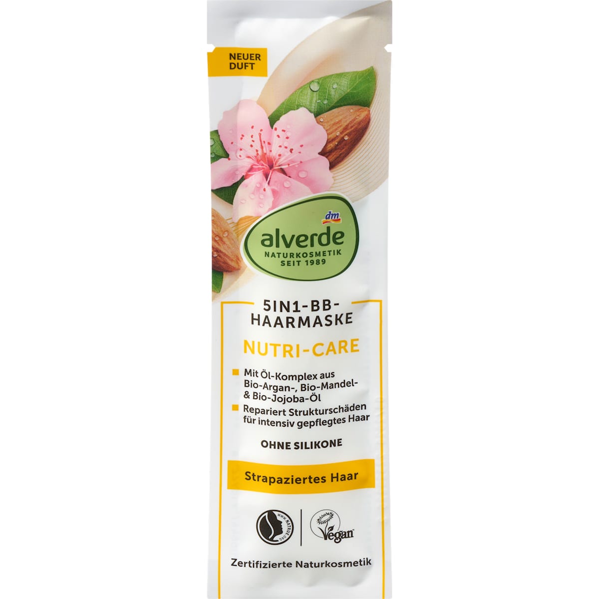 alverde Natuurcosmetica Haarmasker 5in1 BB Nutri-Care, 20 ml