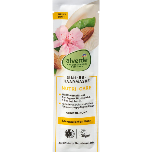 alverde Natuurcosmetica Haarmasker 5in1 BB Nutri-Care, 20 ml