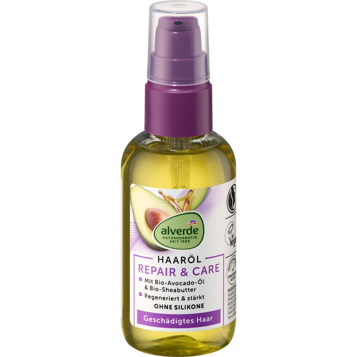 alverde Natuurcosmetica Haarolie Repair & Care, 75 Millimeter