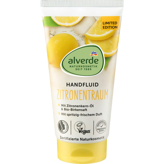 alverde Natuurcosmetica Handfluid Zitronentraum, 75 ml