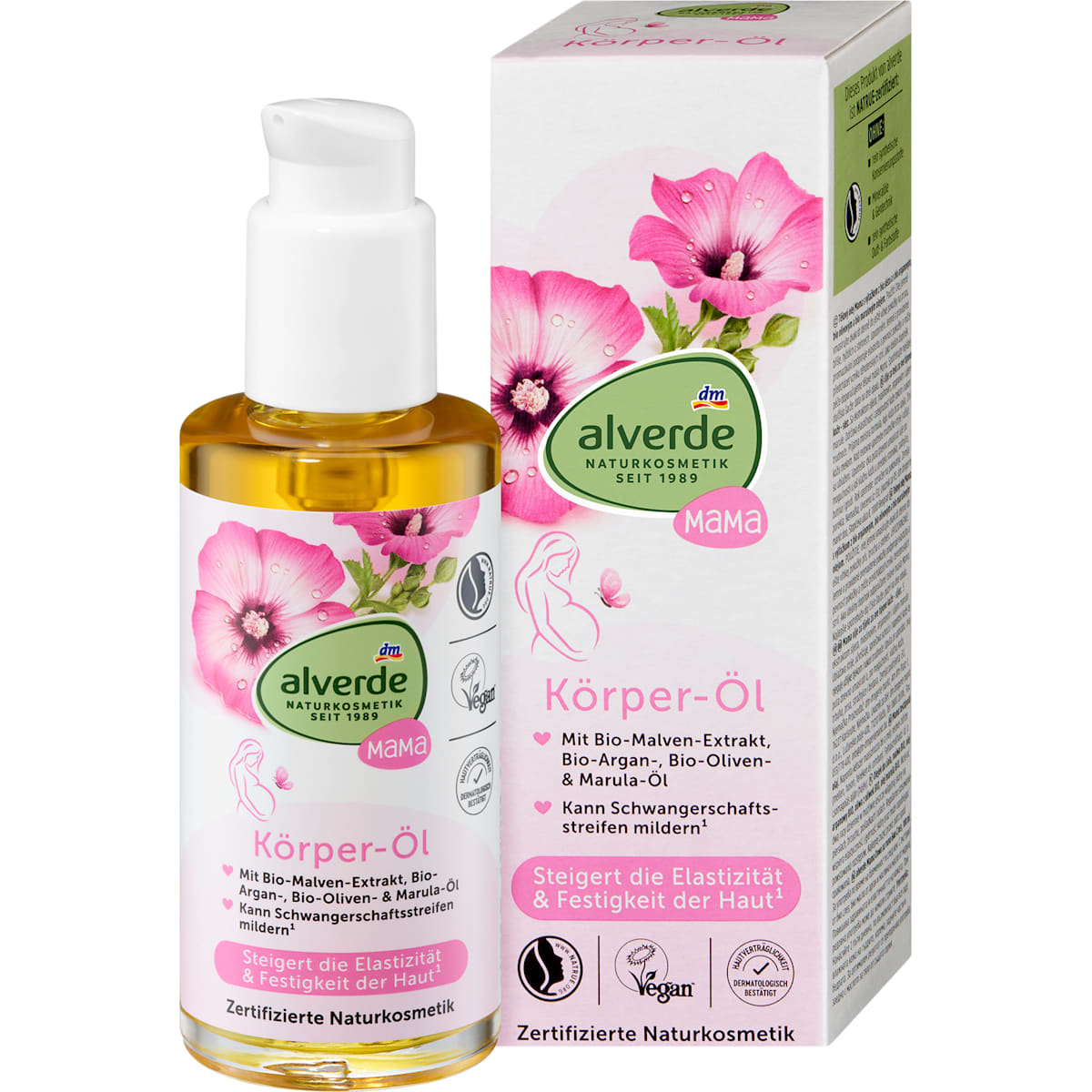 alverde Natuurcosmetica Lichaamsolie Mama, 100 ml