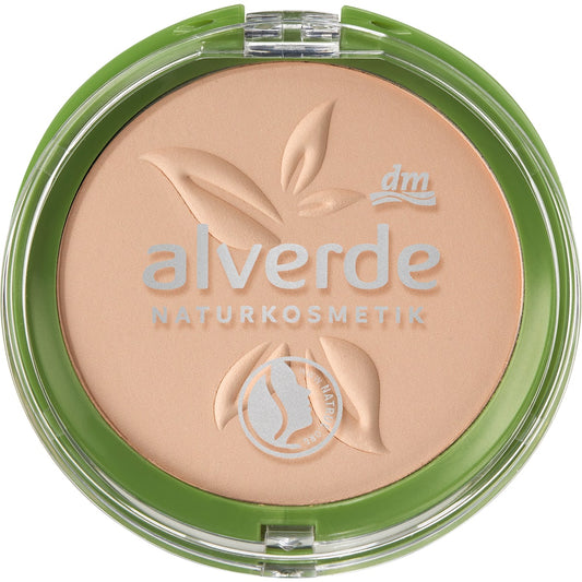 alverde Natuurcosmetica Kompakt Poeder Mattifying 30 Beige, 9 g