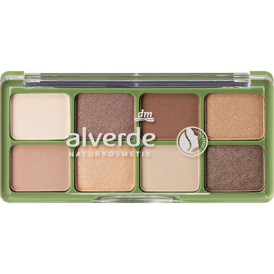 alverde Natuurcosmetica Oogschaduw Palette 50 Nude Glam, 11,2 g