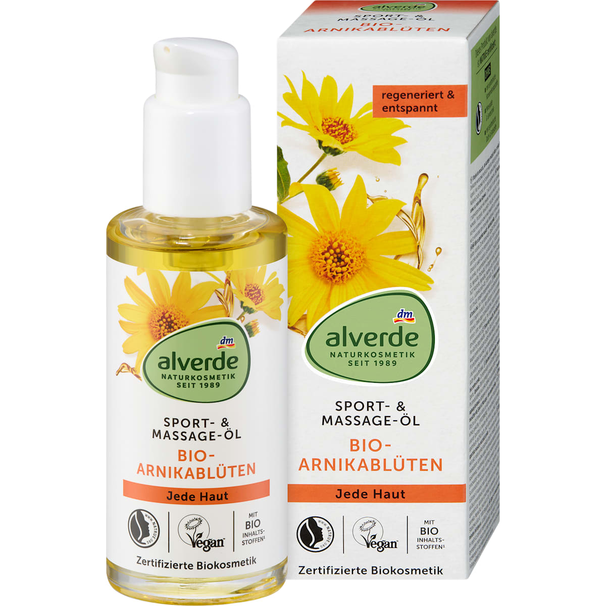alverde Natuurcosmetica Olie Sport & Massage Arnika, 100 ml