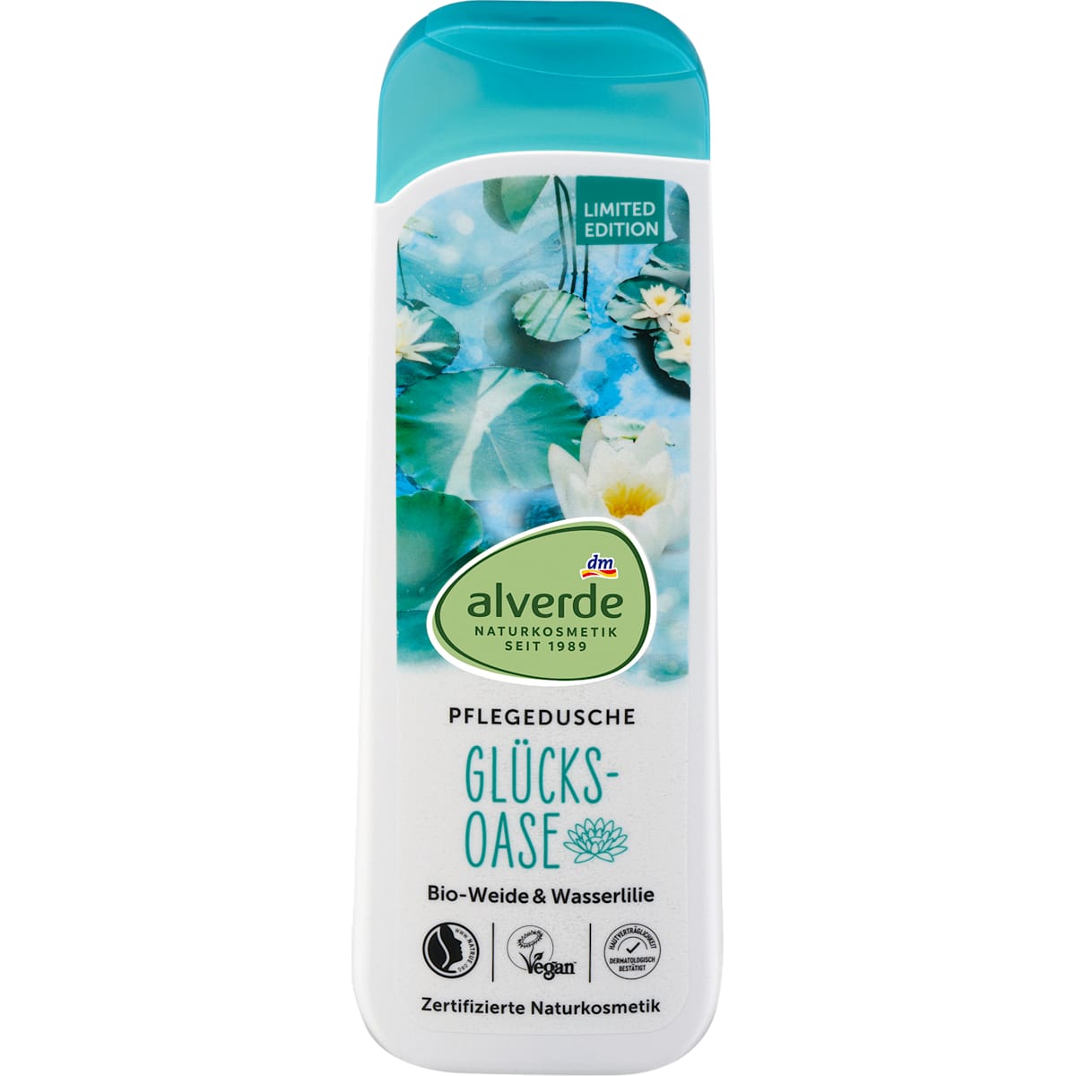 alverde Natuurcosmetica Pflegedusche Geluksoase, 250 ml