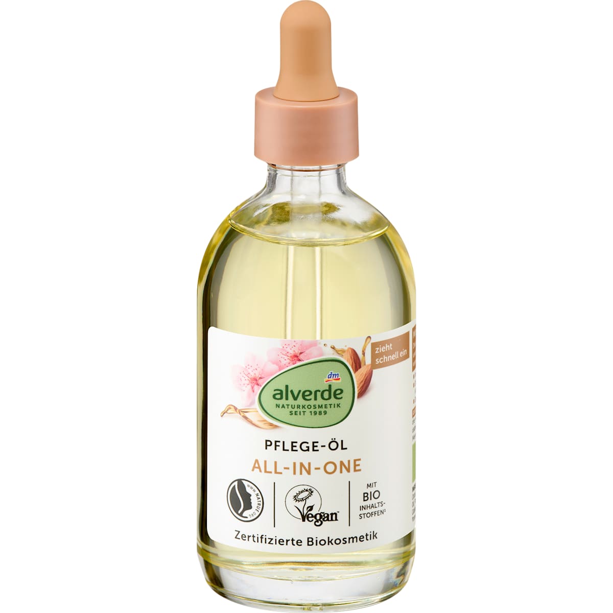 alverde Natuurcosmetica Verzorgingsolie All-in-One Amandel, 100 ml