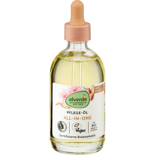 alverde Natuurcosmetica Verzorgingsolie All-in-One Amandel, 100 ml