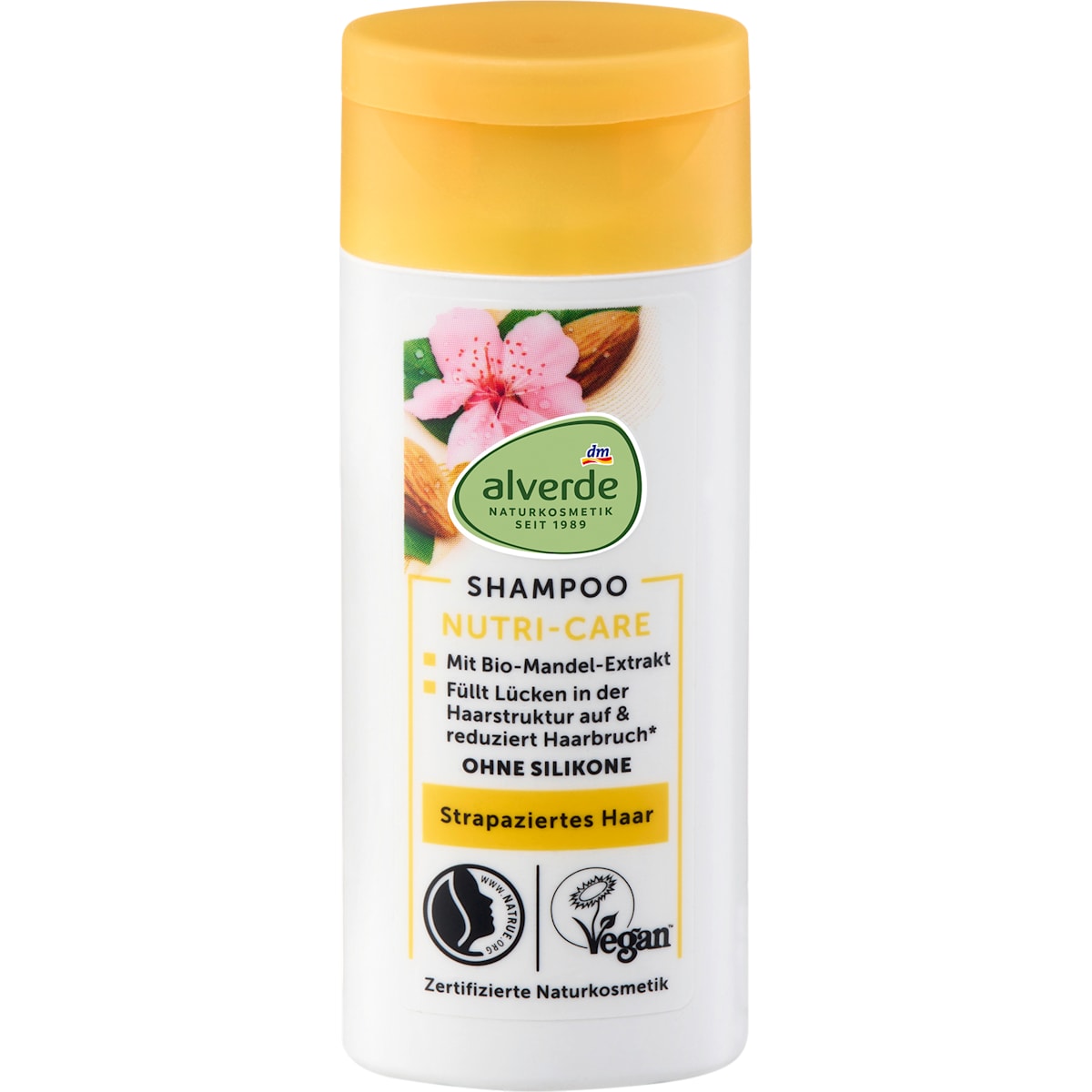 alverde Natuurcosmetica Shampoo Nutri-Care, Reisformaat, 50 ml