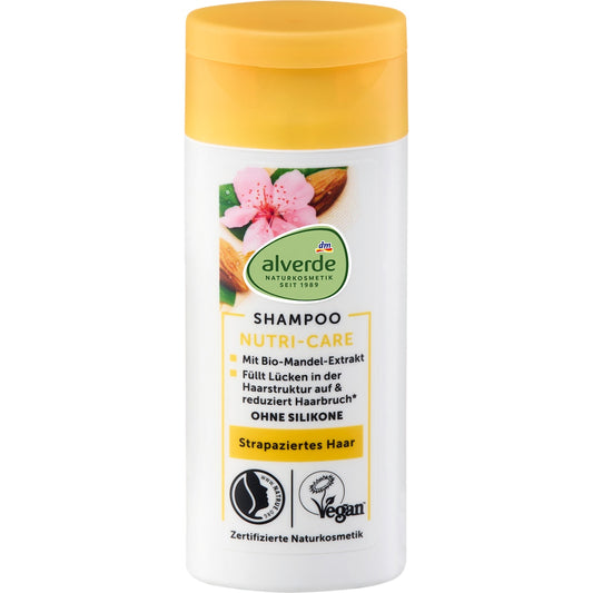 alverde Natuurcosmetica Shampoo Nutri-Care, Reisformaat, 50 ml