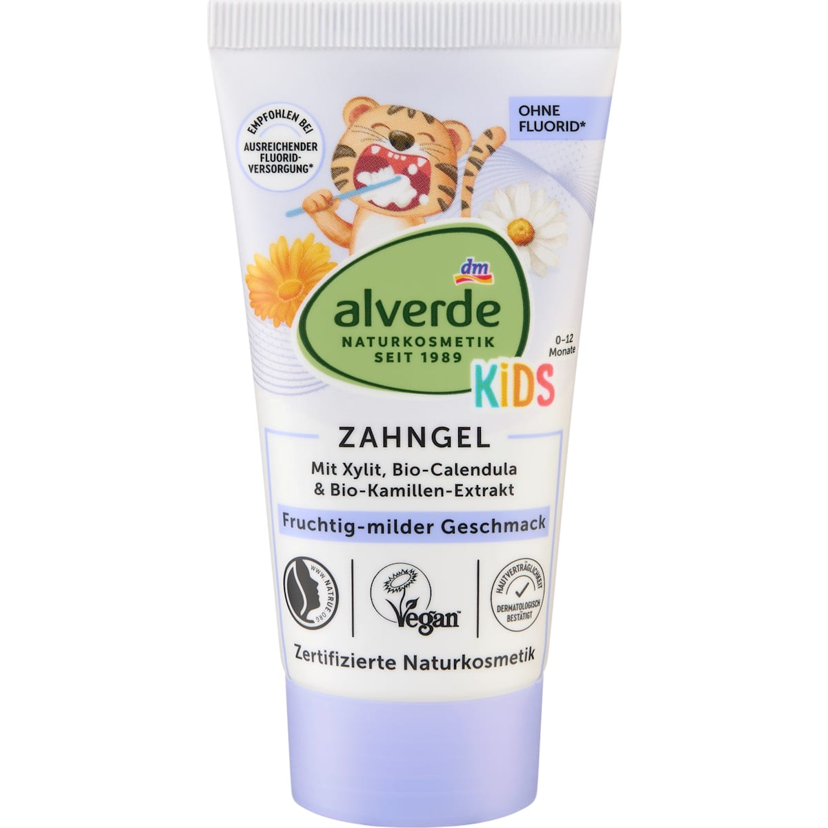 alverde Natuurcosmetica Tandpasta Gel Kinder, 50 ml