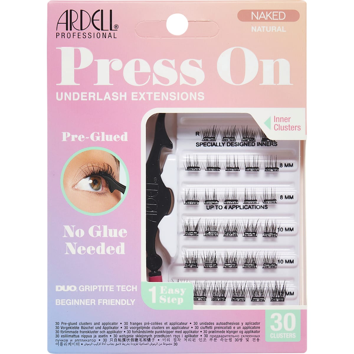 ARDELL Kunstwimpers Set Naked Press On Natural, 1 St