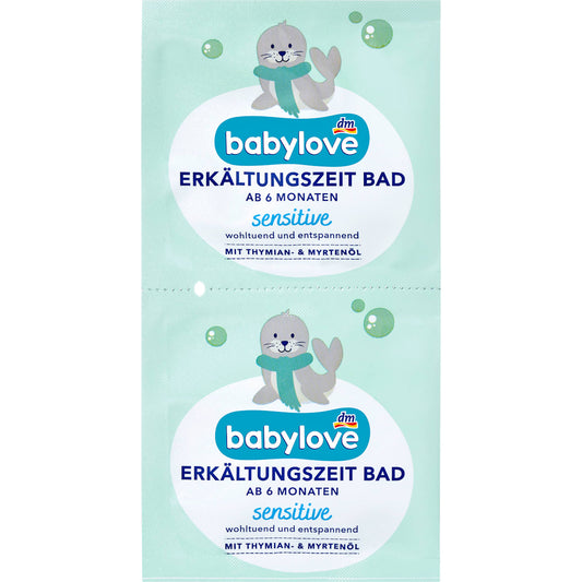 babylove Kinder Badmiddel Verkoudheidsperiode Bad (2x10 ml), 20 ml