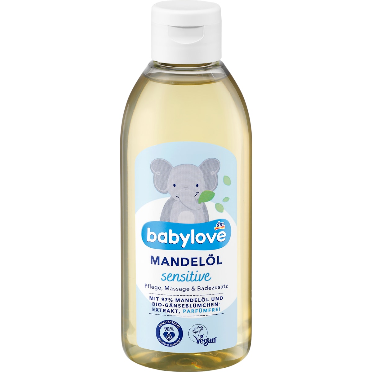babylove Amandelolie sensitive, 250 ml