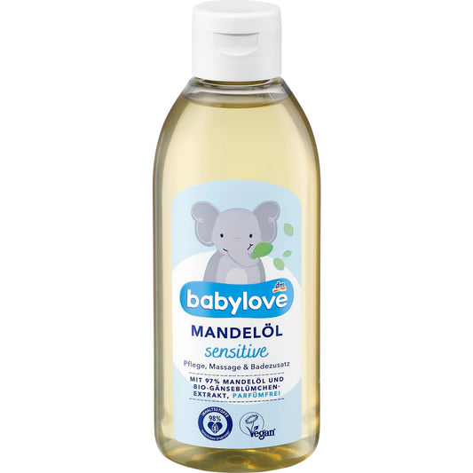 babylove Amandelolie sensitive, 250 ml