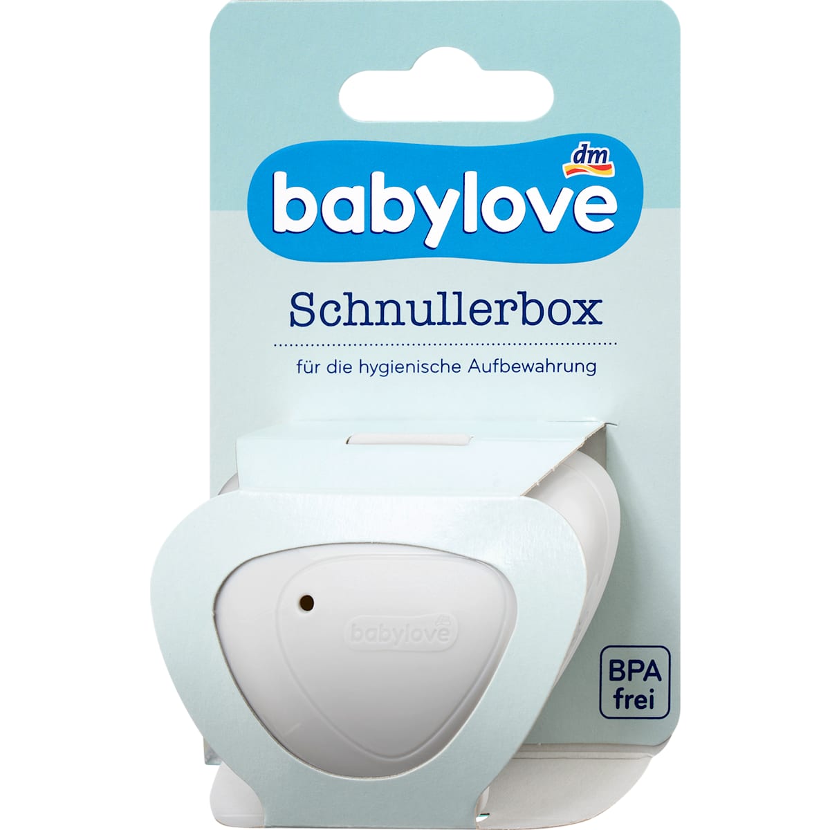 babylove Schnullerbox hellgrau, 1 St