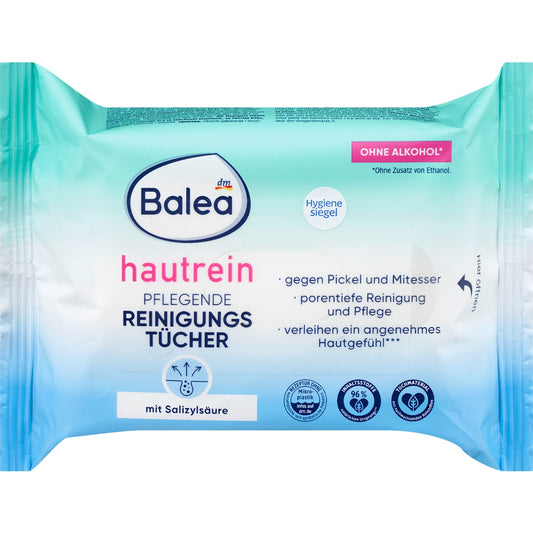 Balea Reinigingsdoekjes verzorgend, Huidrein, 25 St